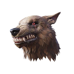 Wolf Head (Brown)