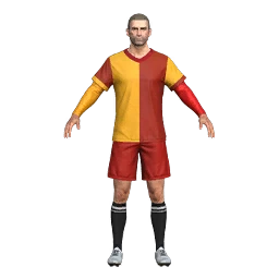 Football Stripes - Flaming Red
