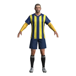 Football Stripes - Yellow & Blue
