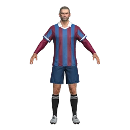 Football Stripes - Burgundy & Blue