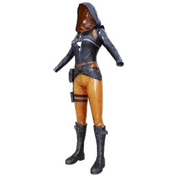 Orange on Black (Female)