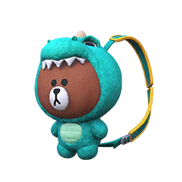 Dino Brown Backpack