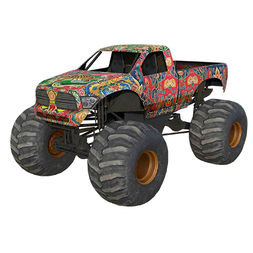 Painted Traveler Monster Truck