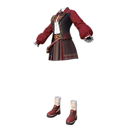 Crimson Academia Set (Female)