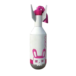 Flaming Bunny Molotov Cocktail