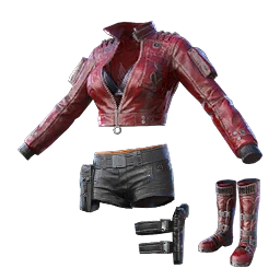 Crimson Punk Suit