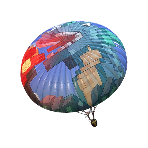Pixelated Dinosaur Parachute