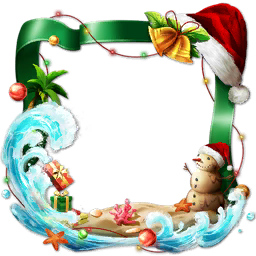 Summer Christmas Avatar Frame