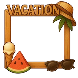 Summer Vacation frame