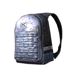 Shiny Silver Backpack