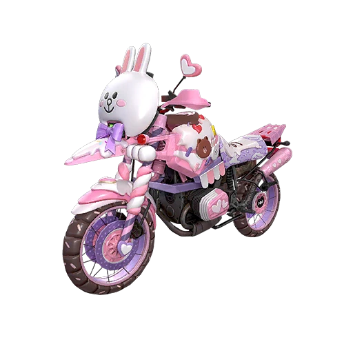 LINE FRIENDS Lovey Dovey 2-Seat Motorcycle