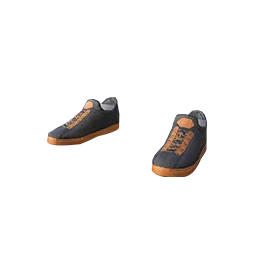 Black and Orange Sneakers