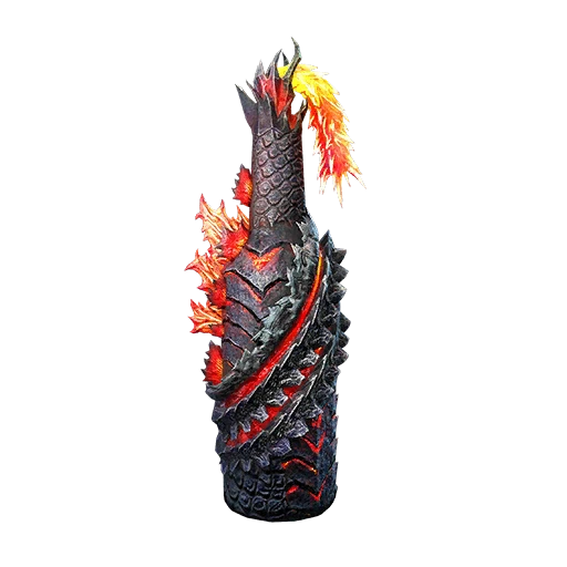 Burning Godzilla Molotov Cocktail