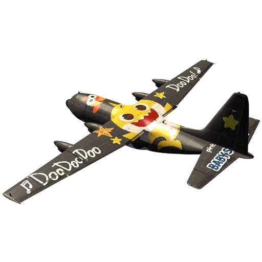 Baby Shark Plane Finish
