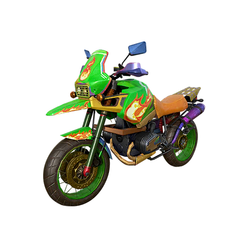 Green Fighter 2-Seat Motorcycle