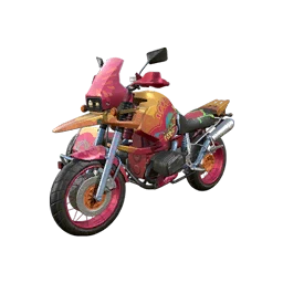 Vibrant Celebration Sidecar Motorcycle
