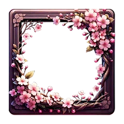 cherry blossom frame