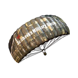 I Love Military Base Parachute
