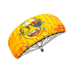 Pleased emoji Parachute