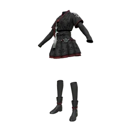 Black Lotus Hanbok Set
