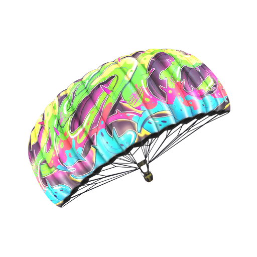 Neon Graffiti Parachute