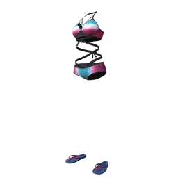 Tri-Color Swimsuit Set