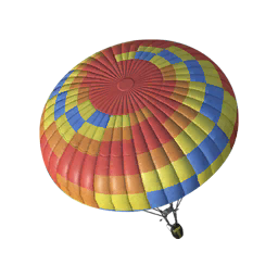 Colorful Pixel Parachute
