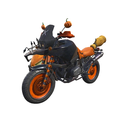 Enchanted Pumpkin Sidecar Motorcycle