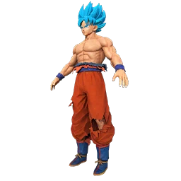Super Saiyan Blue Son Goku (Damaged) Character Set